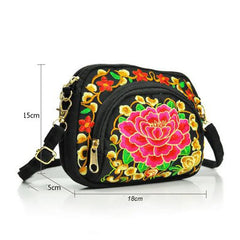 Vintage Hmong Tote Messenger Embroidery Shoulder Bag Boho