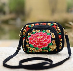 Vintage Hmong Tote Messenger Embroidery Shoulder Bag Boho