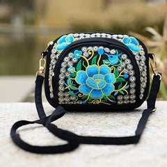 Vintage Hmong Tote Messenger Embroidery Shoulder Bag Boho