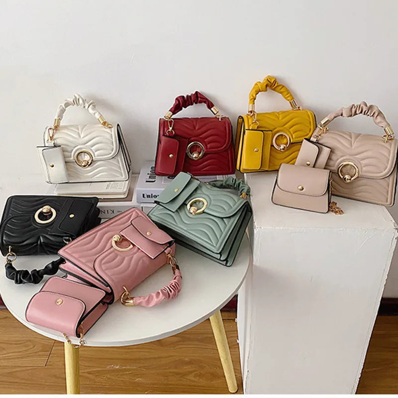 Vintage Women Shoulder Bag Crossbody Bag Chain Graceful Sling Bag