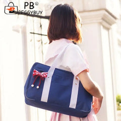 Vintage Women Shoulder Bag Oxford Messenger Bag Contrast Leisure Handbags