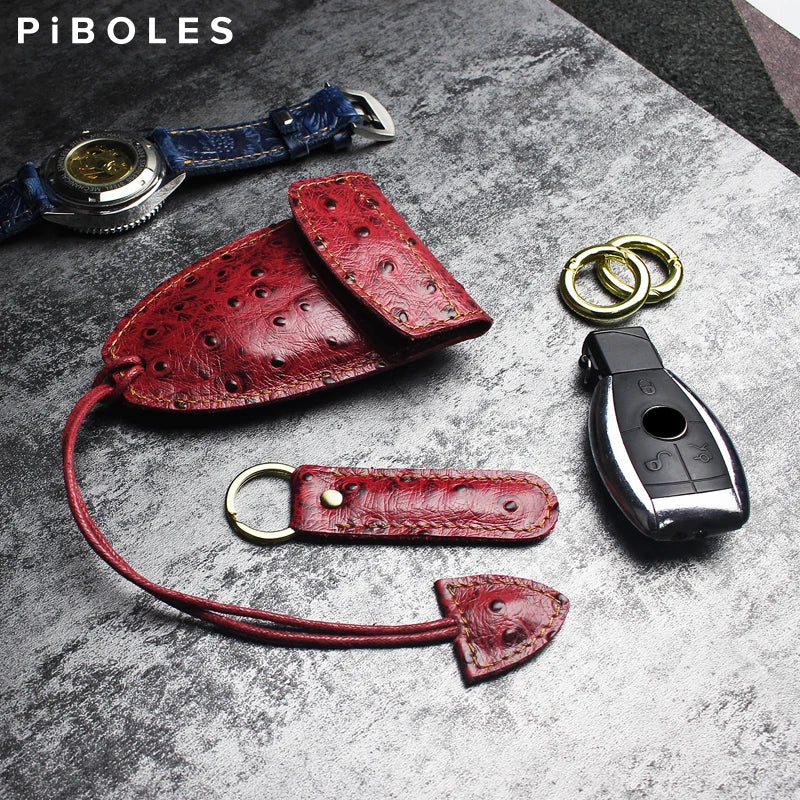 Vintage Leather Key Wallet Smart Key Holder Pocket Men