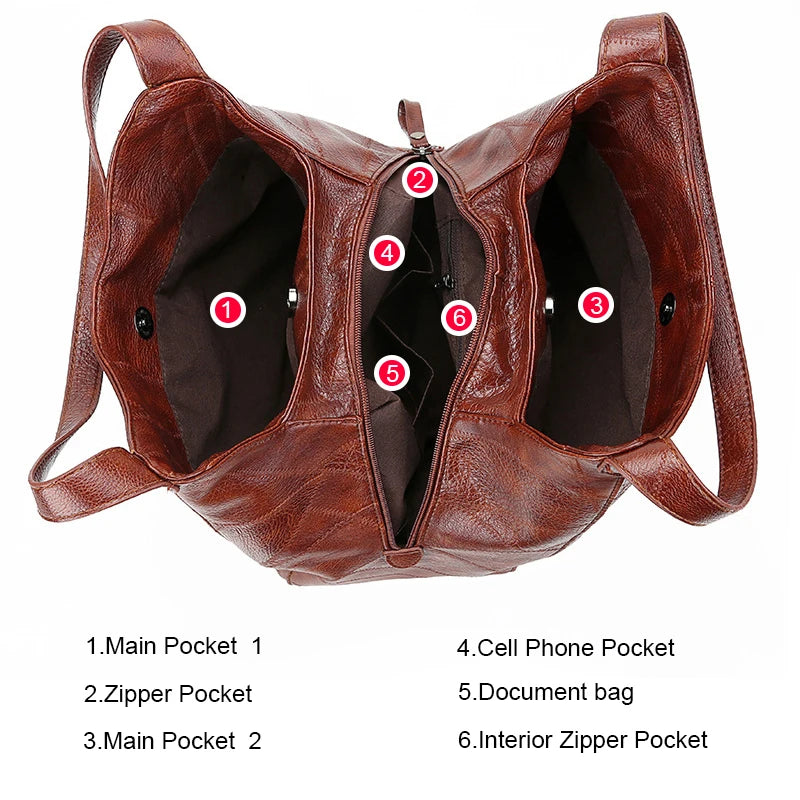 Vintage Women's Top-handle Handbags - Designer Shoulder Bag