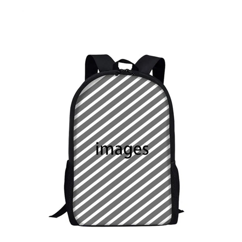 Vintage World Map Pattern School Bag Boys Girls Book Bags Causal Backpack