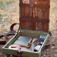 Vintage Writers Messenger Wood Box Briefcase Storage Boxes
