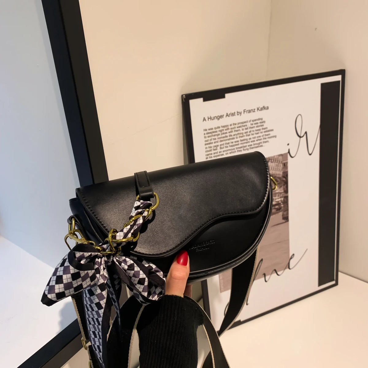 Vintage Saddle Messenger Bag Women's Handbags One-Shoulder Tote
