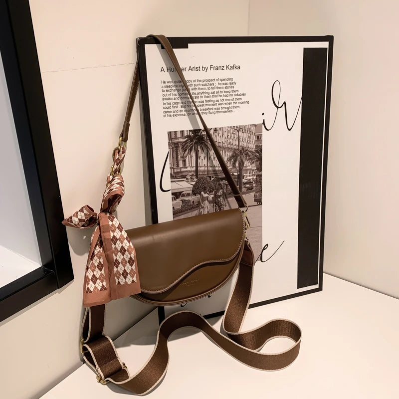 Vintage Saddle Messenger Bag Women's Handbags One-Shoulder Tote