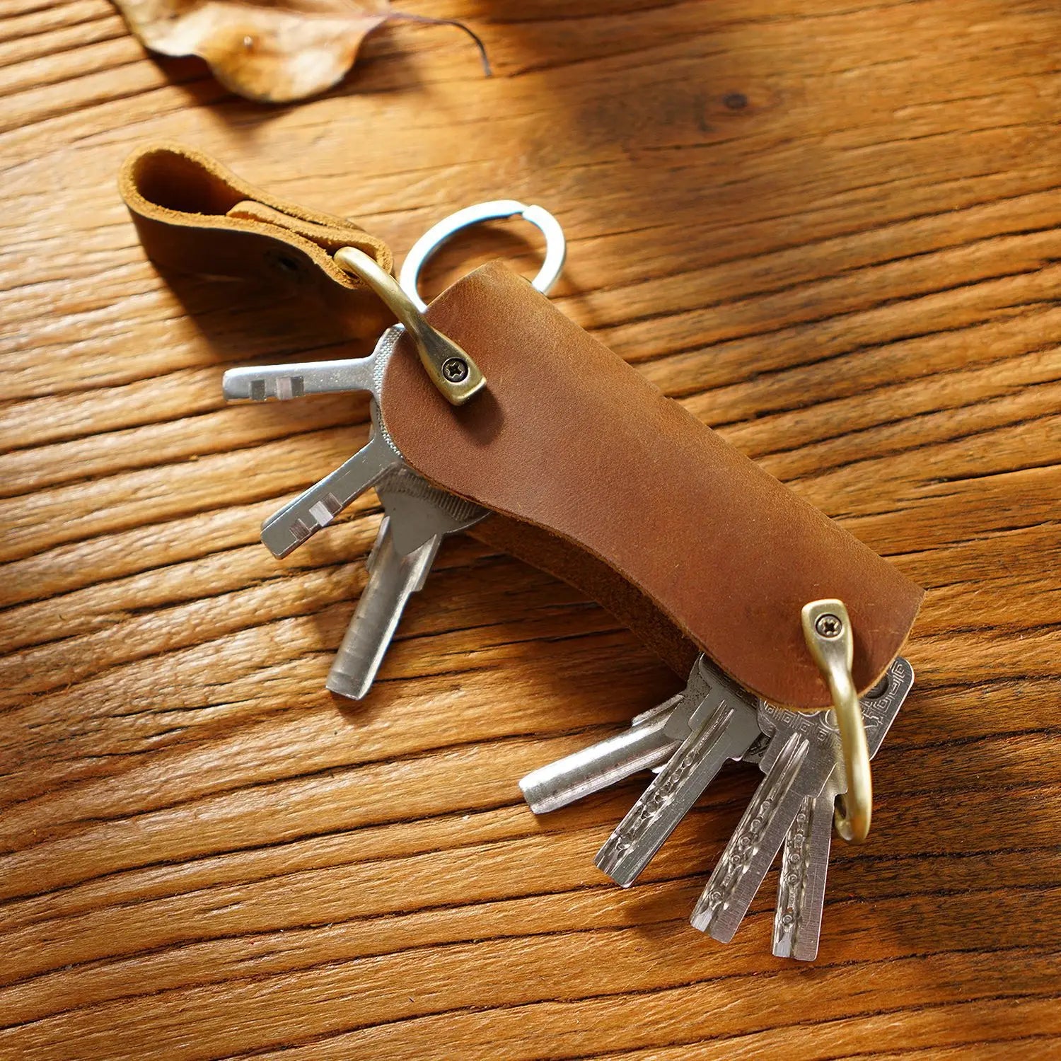 Vintage Leather Key Bag, Manual Key Storage Bag, Car Key Bag