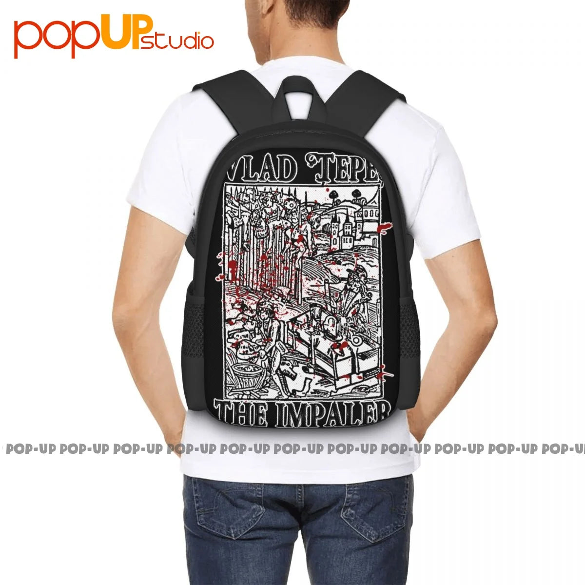 Vlad Tepes Dracula The Impaler Backpack Large Capacity Vintage Swimming
