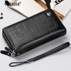 Men's Leather Clutch Cellphone Wallet