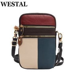 Mini Shoulder Bag Crossbody Leather Zipper Wrist Purse Female Pouch