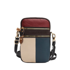 Mini Shoulder Bag Crossbody Leather Zipper Wrist Purse Female Pouch