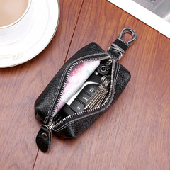 Leather Car Key Holder Wallet Men Housekeeper Keys Keychain Women Vintage