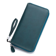 RFID Leather Passport Travel Wallets Clutch Bag
