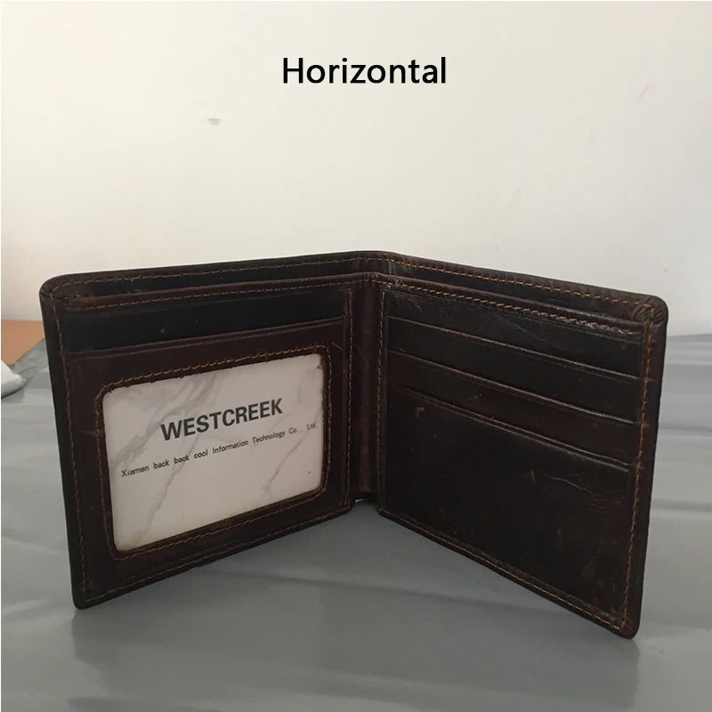 Chinese Dragon Pattern Leather Men's Wallets High Quality Purse