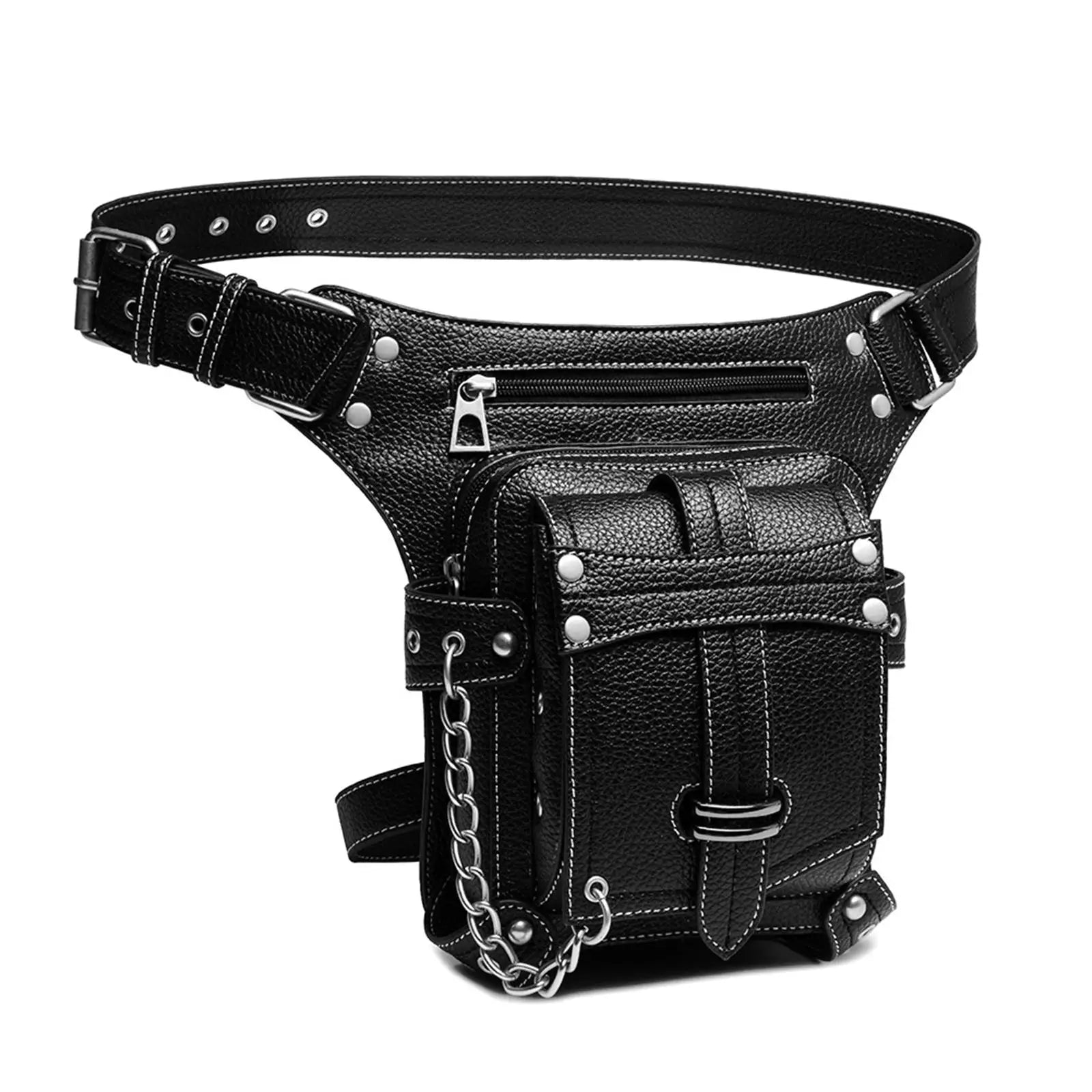 Gothic Waist Bag Fanny Pack Thigh Hip Purse for Bike Halloween Men