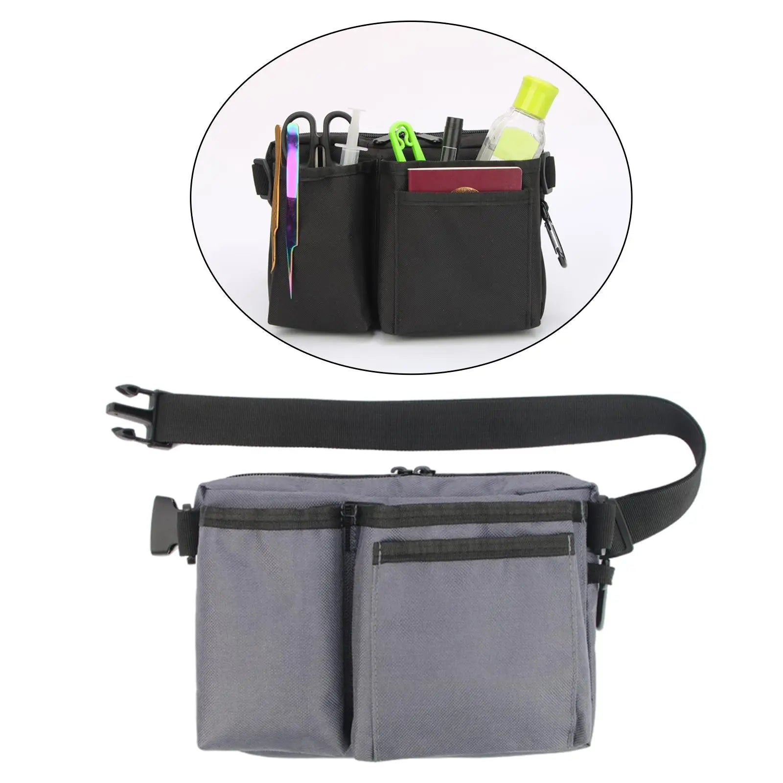 Waist Bag Pockets Nurse Fanny Pack for Nurses Thermometers Workout