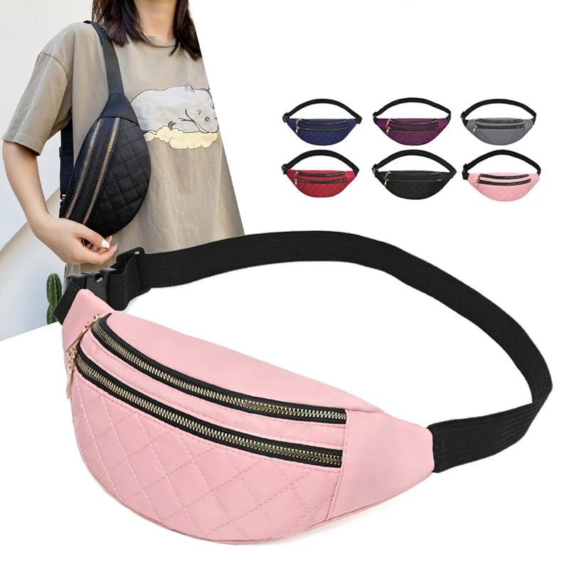 Women Waist Bag Fanny Pack Shoulder Belt Bag Packs Travel Phone Pouch