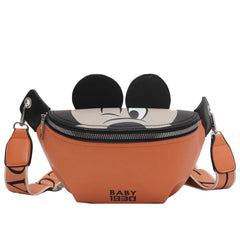 Women's Waist Bag Cartoon Fanny Pack PU Leather Crossbody Purse