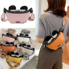Women's Waist Bag Cartoon Fanny Pack PU Leather Crossbody Purse