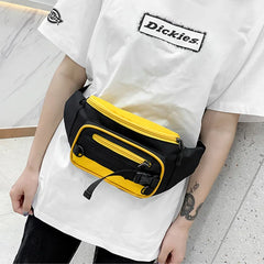 Canvas Waist Bag Women's Fanny Pack Messenger Bag Zipper Shoulder Pack