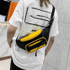Canvas Waist Bag Women's Fanny Pack Hip Hop Bag