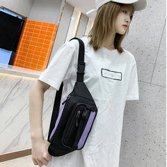 Canvas Waist Bag Women's Fanny Pack Hip Hop Bag