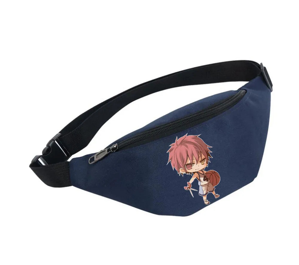 Waterproof Waist Bag Unisex Fanny Pack for Kuroko Tetsuya