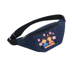Waterproof Waist Bag Women Unisex Fanny Pack for Hinamatsuri