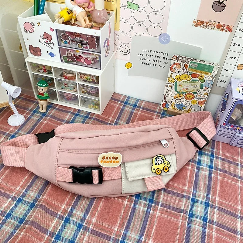 Canvas Waist Bag for Women Fanny Pack