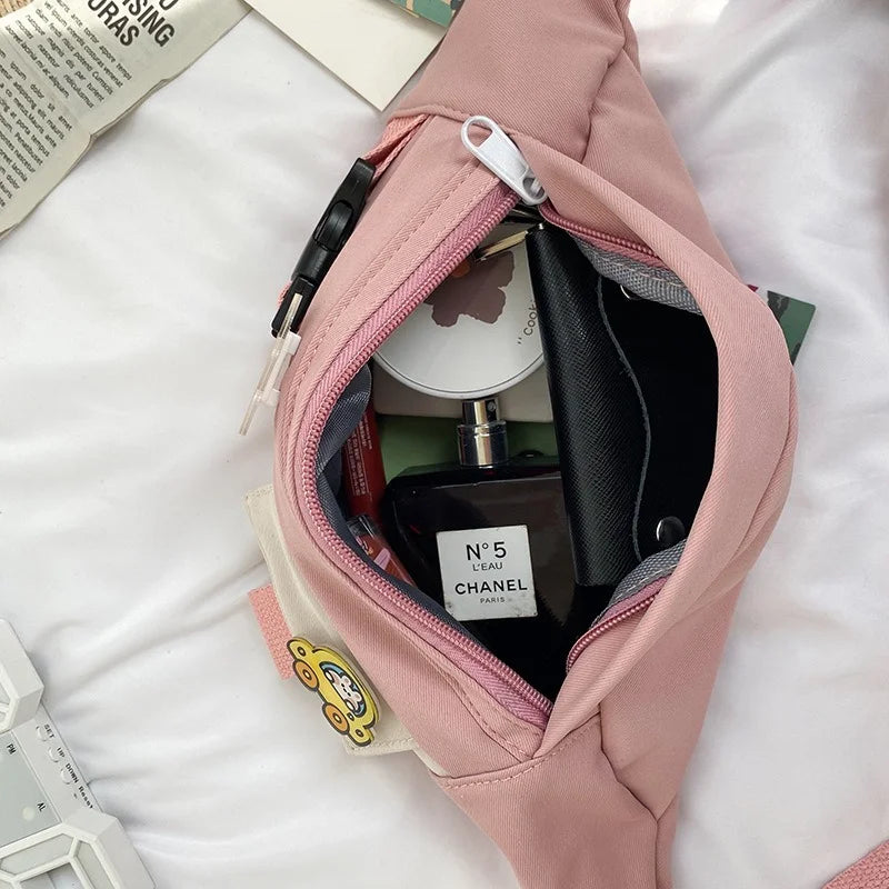 Canvas Waist Bag for Women Fanny Pack