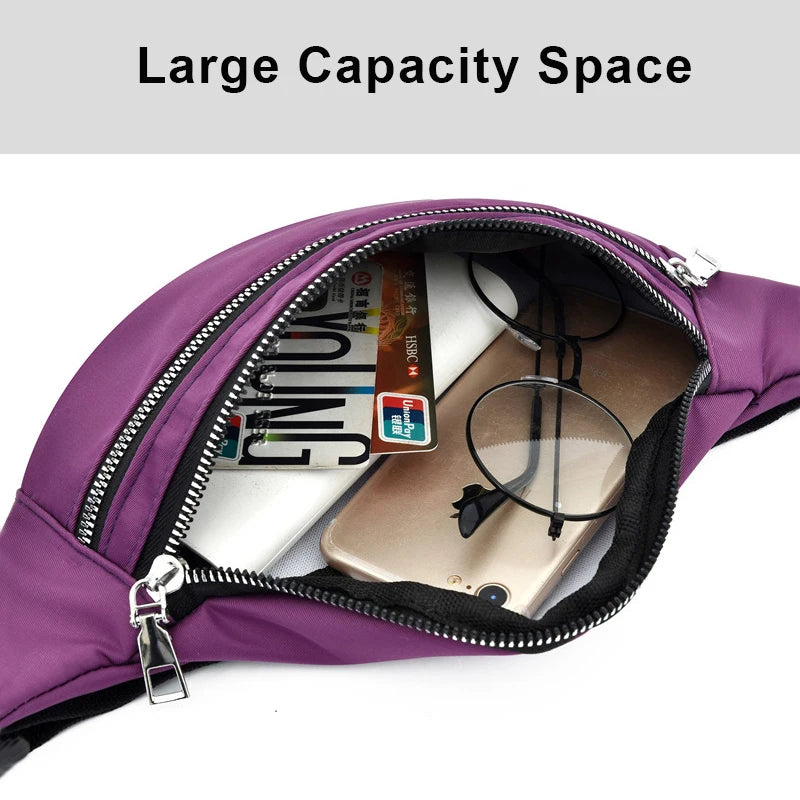 Women's Waist Bag Casual Fanny Pack Phone Chest Travel Shoulder Bag