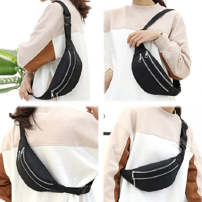 Women's Waist Bag Casual Fanny Pack Phone Chest Travel Shoulder Bag