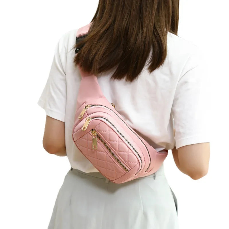 Waterproof Waist Bag Women Fanny Pack Travel Sports Crossbody Chest Bag