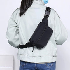 Nylon Solid Waist Pack Women?s Shoulder Crossbody Chest Bags