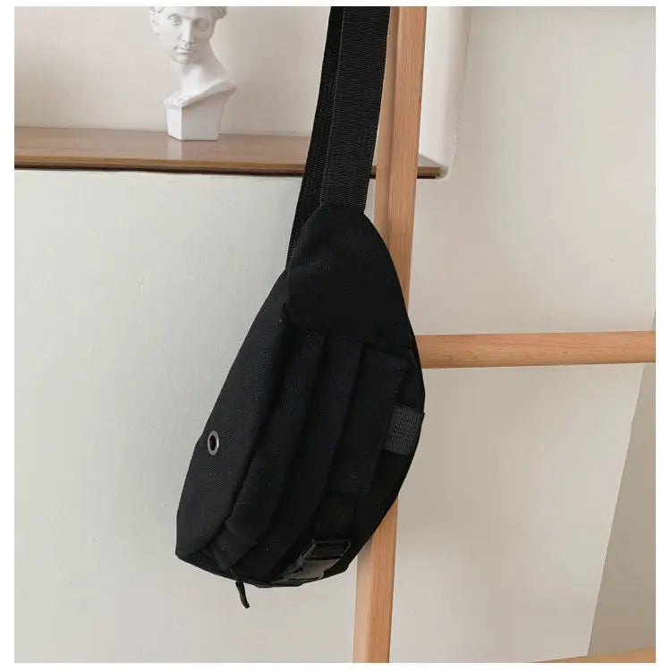 Canvas Fanny Pack Women Harajuku All-match Handbags Daily Ulzzang