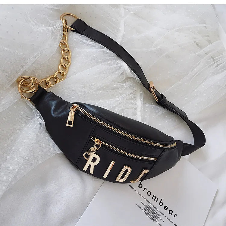 Leather Lady Belt Bags Waist Bag for Women
