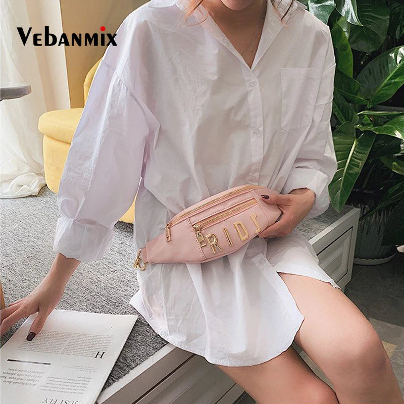 Leather Lady Belt Bags Waist Bag for Women