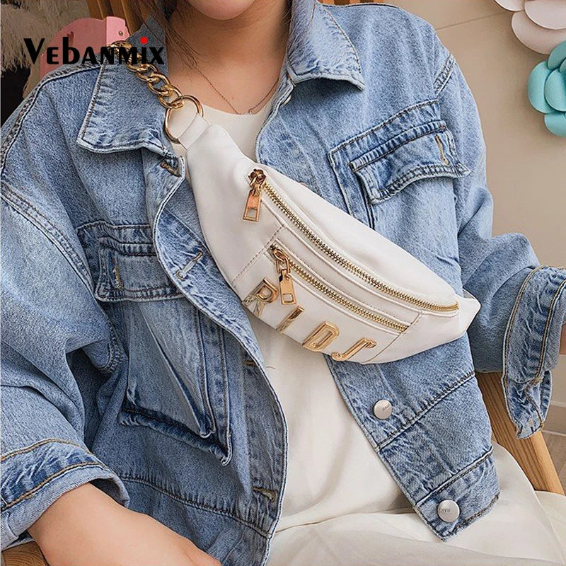 Leather Lady Belt Bags Waist Bag for Women
