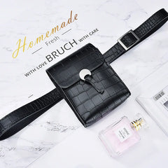 Animal Print Women Waist Pack Pu Leahter Waist Bag