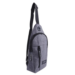 Canvas Chest Bag Small Crossbody Hip Hop Streetwear Fanny Pack Multifunction