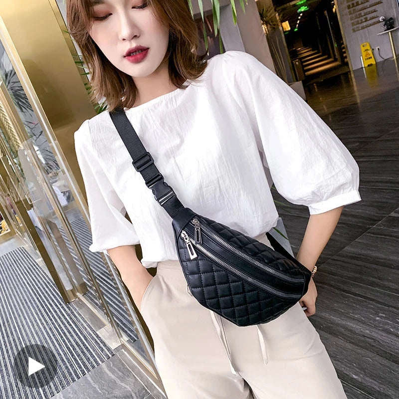 Women Waist Fanny Pack Bag Hip Belly Belt Shoulder Crossbody Handbag
