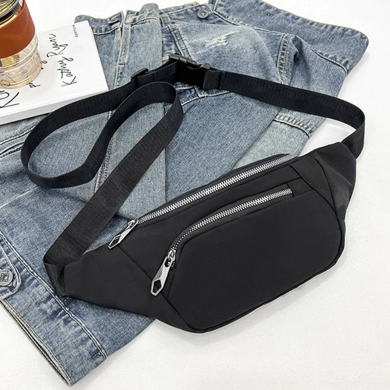 Nylon Waist Pack Fanny Pack Women's Chest Bag Travel Hip Bag