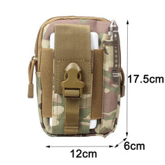 Men's Waist Pack Travel Purse Waterproof Belt Zipper Tactical Fanny Pack