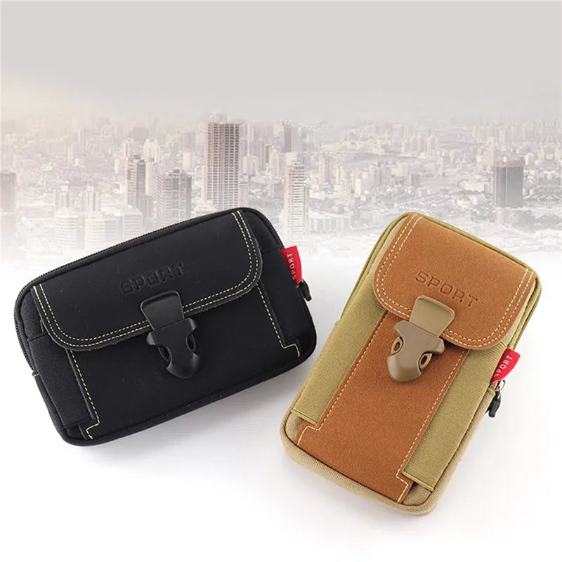 Men's Waterproof Waist Pack Travel Purse Zipper Tactical Sport Fanny Pack
