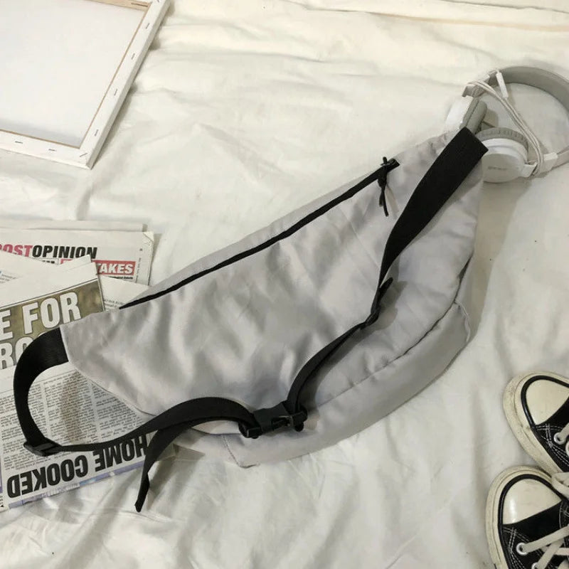 Large Capacity Nylon Waist Pack Unisex Street Harajuku Bag