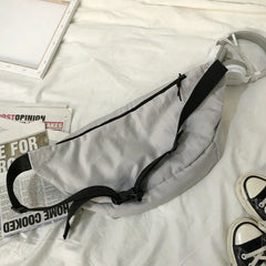 Large Capacity Nylon Waist Pack Unisex Street Harajuku Bag