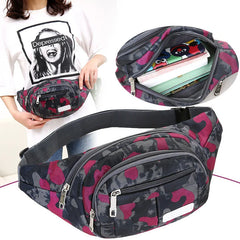 Camouflage Waist Bag Waterproof Handbag Men's Satchel Messenger Bag