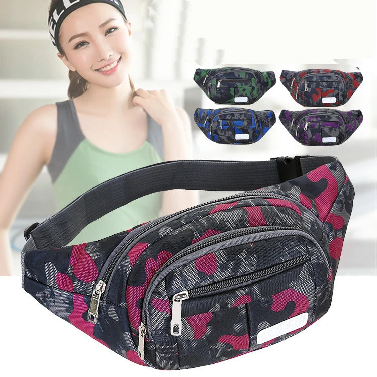 Camouflage Waist Bag Waterproof Handbag Men's Satchel Messenger Bag