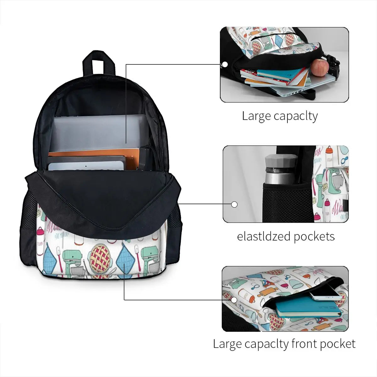 Waitress The Musical Cherry Pie Backpack